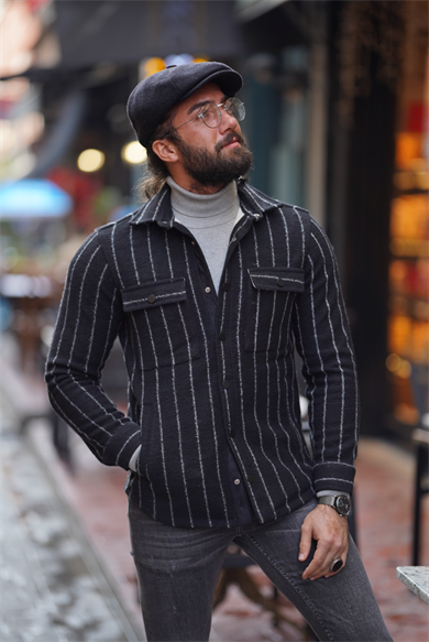 Line Detailed Slim Fit Flannel Jacket ürünü OUTERWEAR kategorisinde sizleri bekliyor.