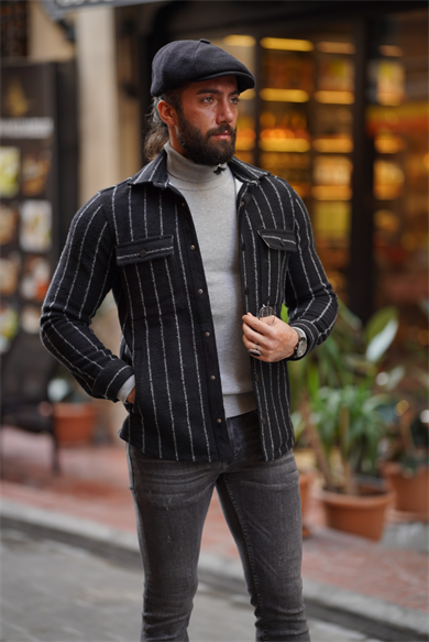 Line Detailed Slim Fit Flannel Jacket ürünü OUTERWEAR kategorisinde sizleri bekliyor.