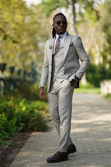 Woven Pattern Detailed Slim Fit Suit ürünü SUIT kategorisinde sizleri bekliyor.