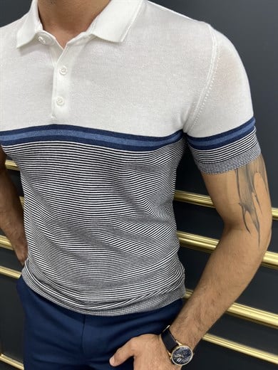 İtalyan Yaka Çizgili Triko Tshirt ürünü T-SHİRT kategorisinde sizleri bekliyor.